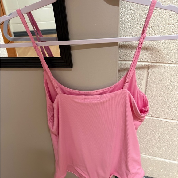 Pink Ribbed Bodysuit - Picture 2 of 3
